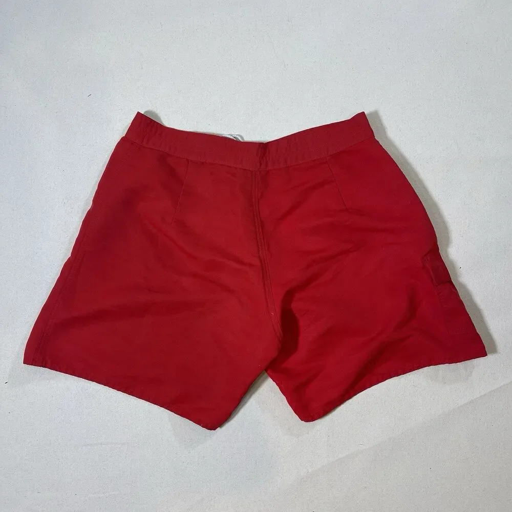 LA City Ocean Rescue Beach Lifeguard Swim Suit VTG Board Shorts Men's 32 *Read